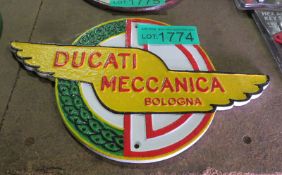 Ducati Meccanica Cast sign