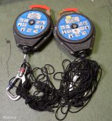 2x G-Force CR 200-12 Fall Arrester Safety Devices