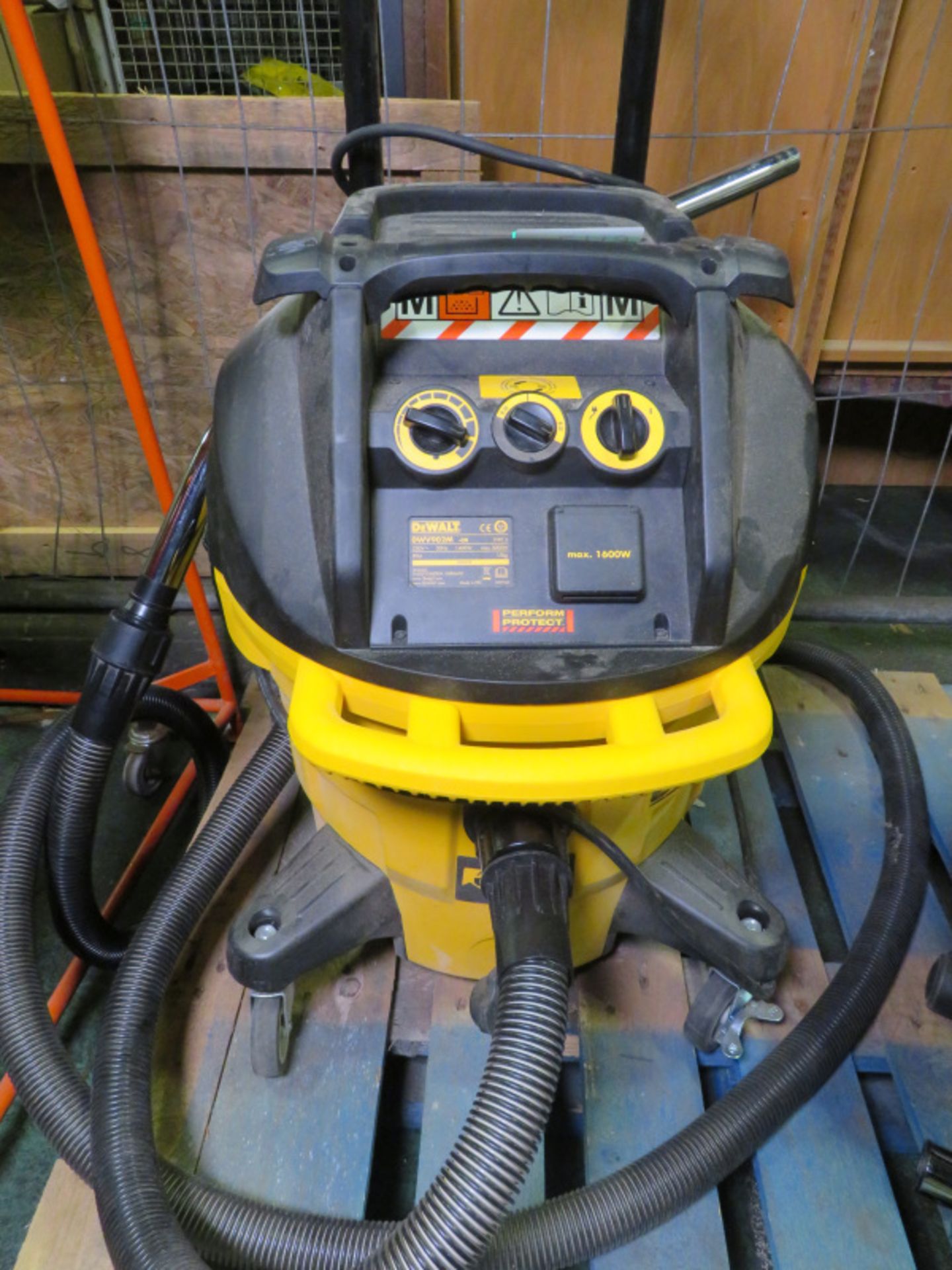 Dewalt DWV902M Mass Dust Extractor - 1400W - 240v - Type 2 - Image 2 of 5