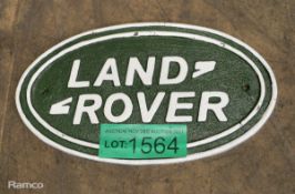 Land rover cast sign