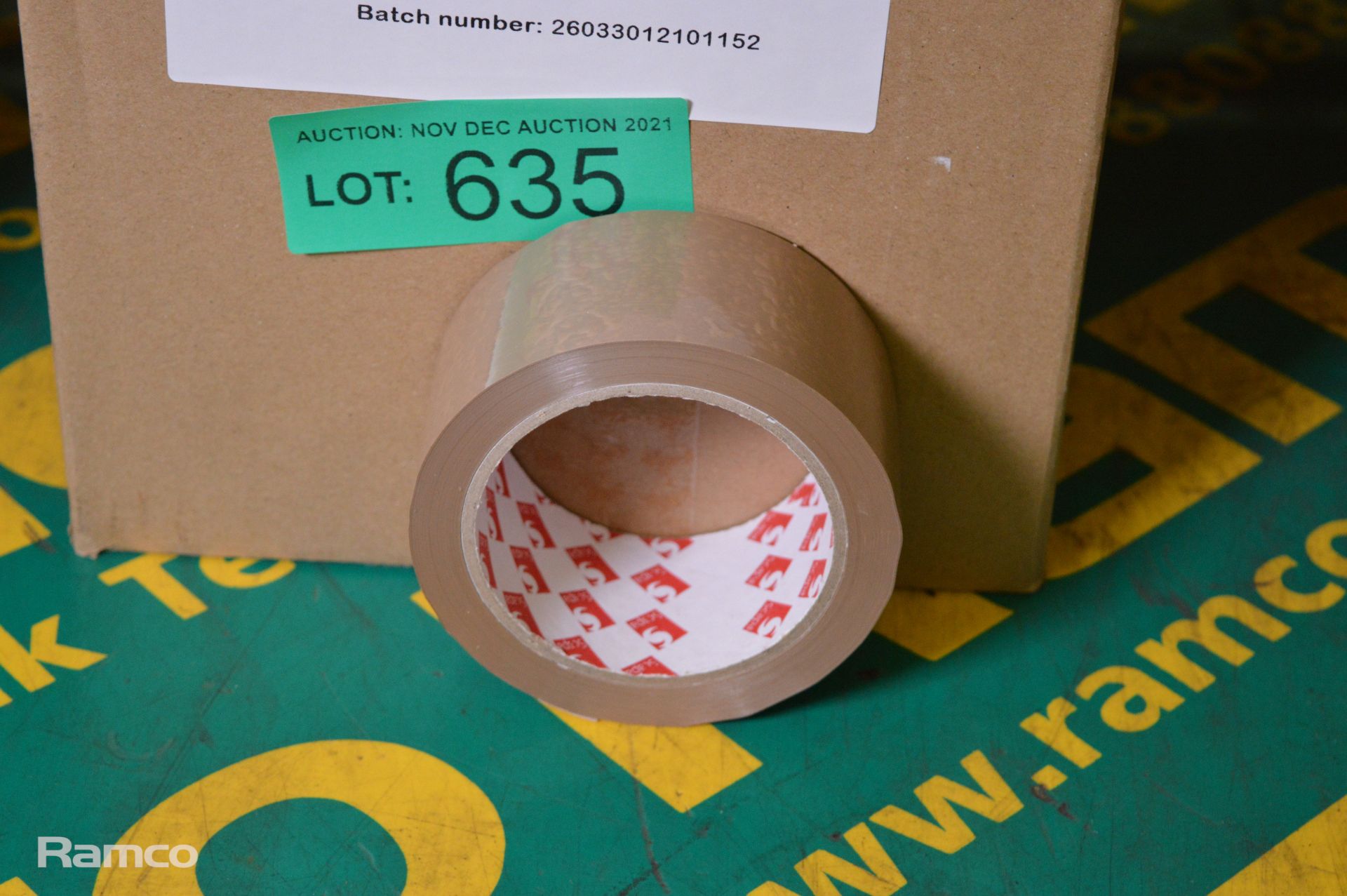 Scapa 2290 Havanna PVC packaging tape - 50mm x 66M - 36 rolls per box - 1 box - Image 2 of 3