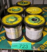 Tinned Soft Copper Wire 0.16 mm - 5 reels