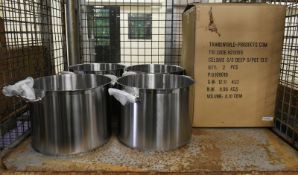 4x Transworld Celsius Stainless Steel Cooking Pots