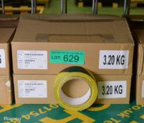 Hazard warning tape - 12 per box - 2 boxes