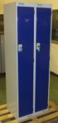 Double door locker units - W 600mm x D 450mm x H 1800mm