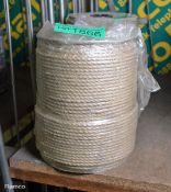 Coil of hessian rope