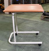 Over Bed Table - Height Adjustable - missing 1 wheel