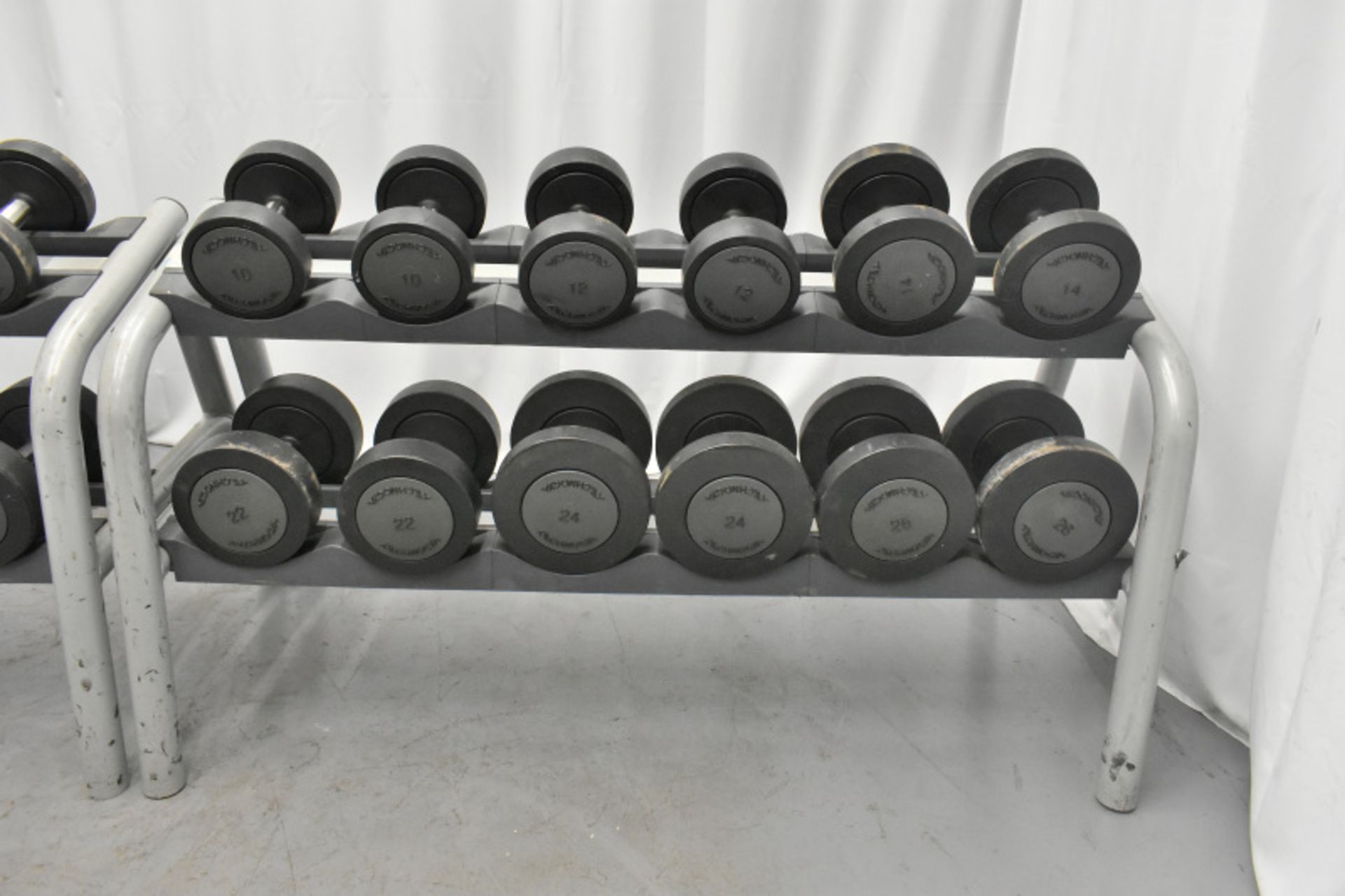 Dumbell weights 4kg - 26kg & Rack - Please check pictures for overall condition - Image 4 of 6