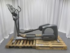 Life Fitness Fit Stride Total Body Cross Trainer - missing plastic casing near the handle