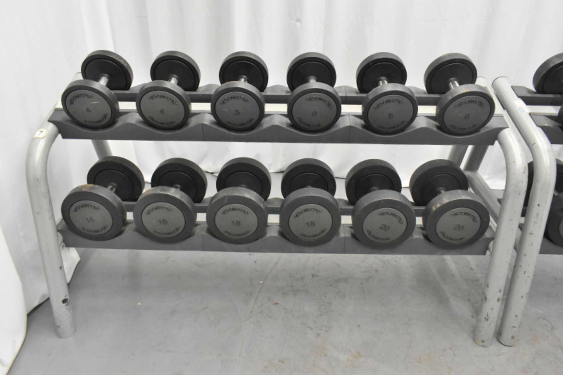 Dumbell weights 4kg - 26kg & Rack - Please check pictures for overall condition - Image 2 of 6