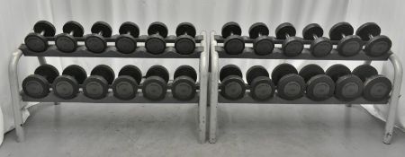 Dumbell weights 4kg - 26kg & Rack - Please check pictures for overall condition
