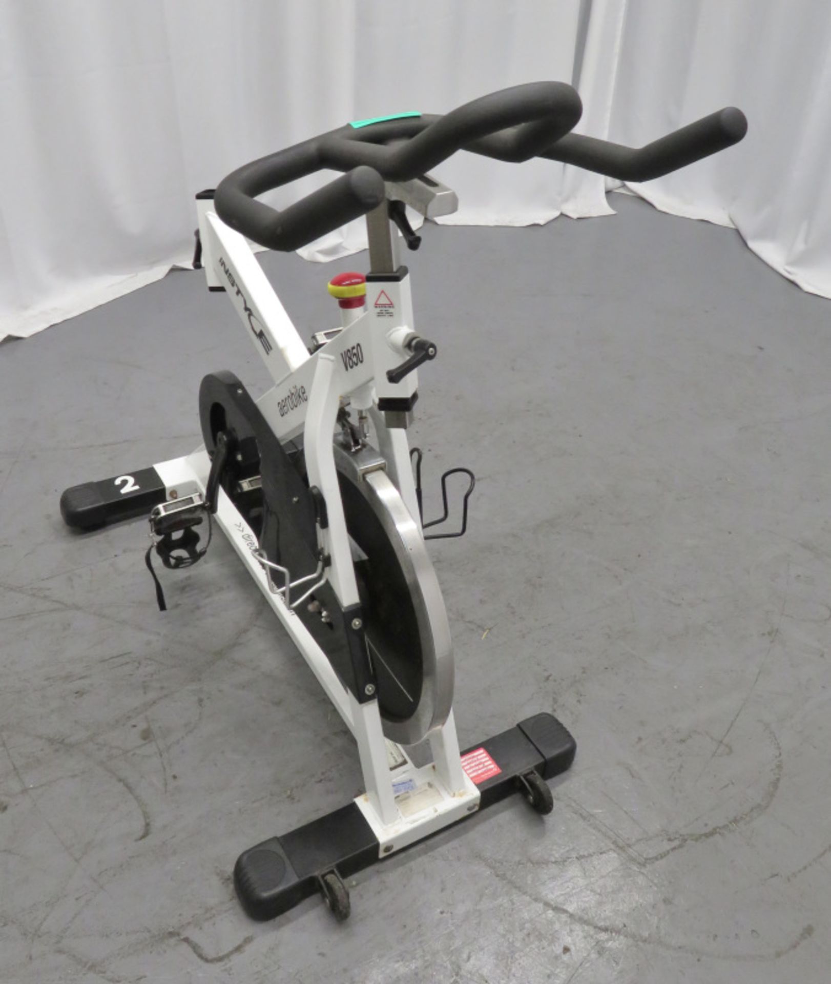 Instyle V850 Aerobike Spinbike - white - no seat - Image 3 of 5