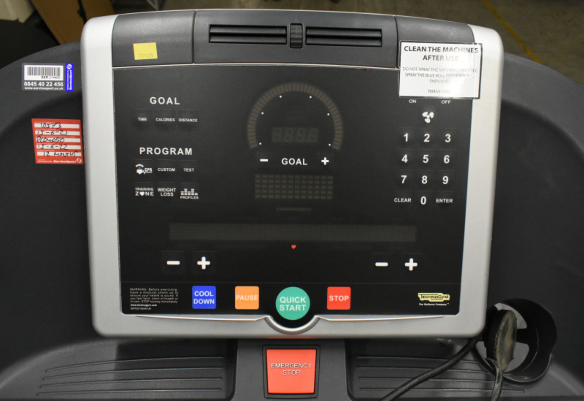 Technogym Treadmill - Please check pictures for overall condition - Image 8 of 9