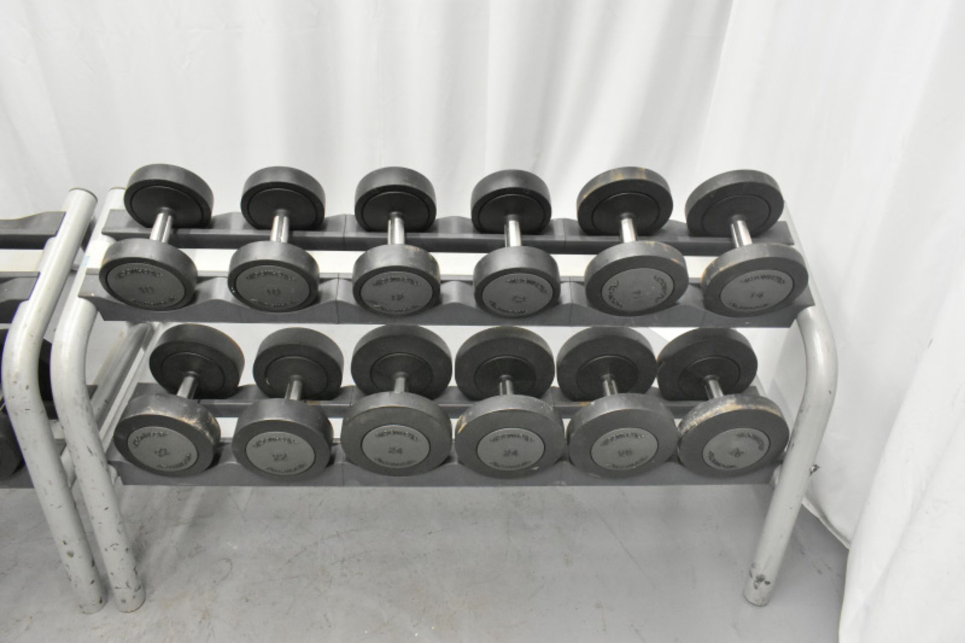 Dumbell weights 4kg - 26kg & Rack - Please check pictures for overall condition - Image 5 of 6