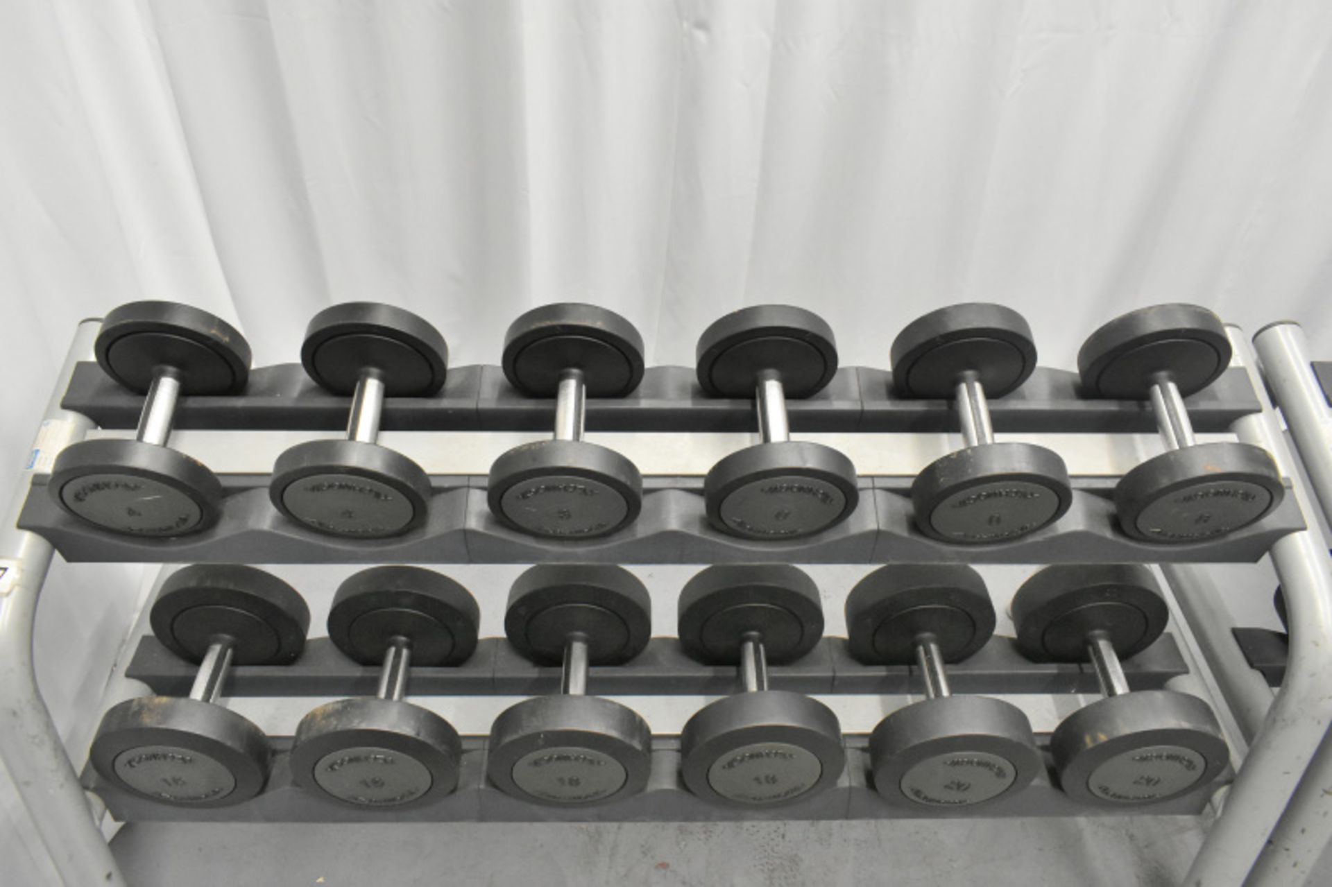 Dumbell weights 4kg - 26kg & Rack - Please check pictures for overall condition - Image 3 of 6