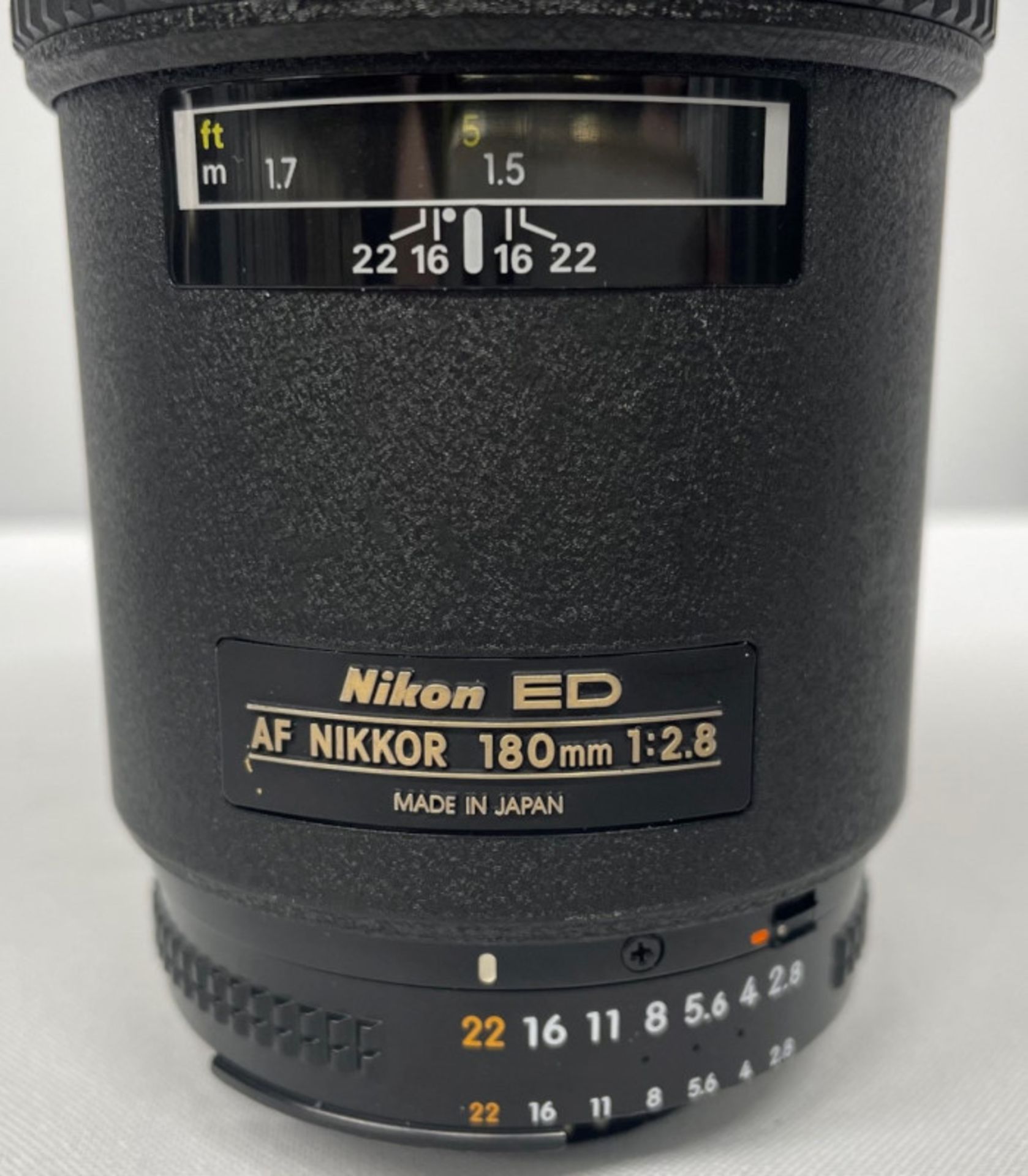 Nikon ED AF Nikkor 180mm - 1:2.8 Lens - Serial No. 273060 with L37c 72mm Filter in Nikon Case - Image 4 of 8