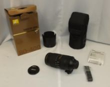 Nikon AF-S Nikkor 80-400mm F/4.5-5.6G ED VR Lens - Serial No. 268935 with Nikon CL-M2 Case
