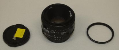 Nikon AF Nikkor 50mm - 1:1.8 Lens - Serial No. 4294668 with Nikon L37c 52mm Filter