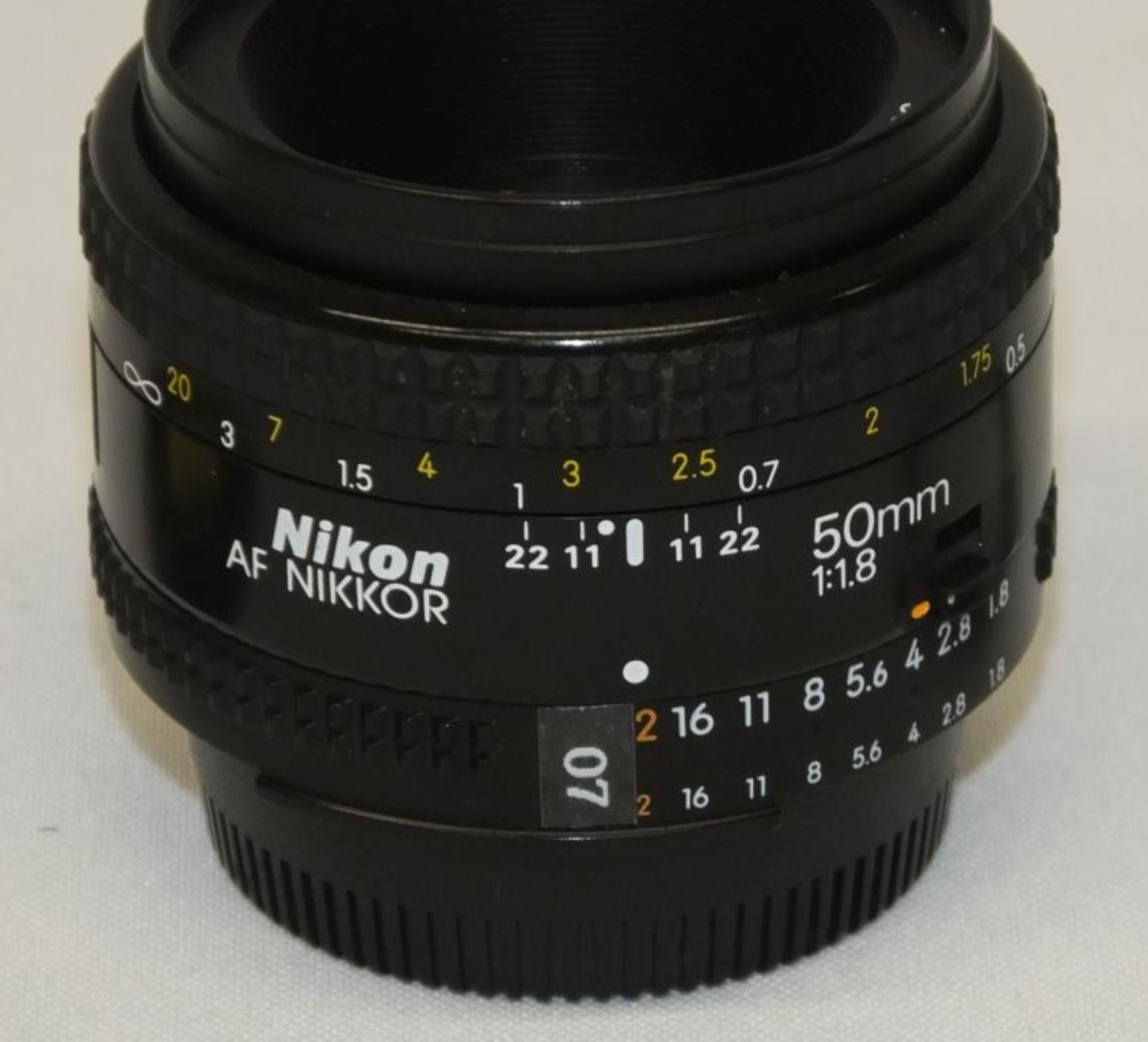 Nikon AF Nikkor 50mm - 1:1.8 Lens - Serial No. 4289696 with Jessops Ultra Violet 52mm Filter - Image 2 of 4