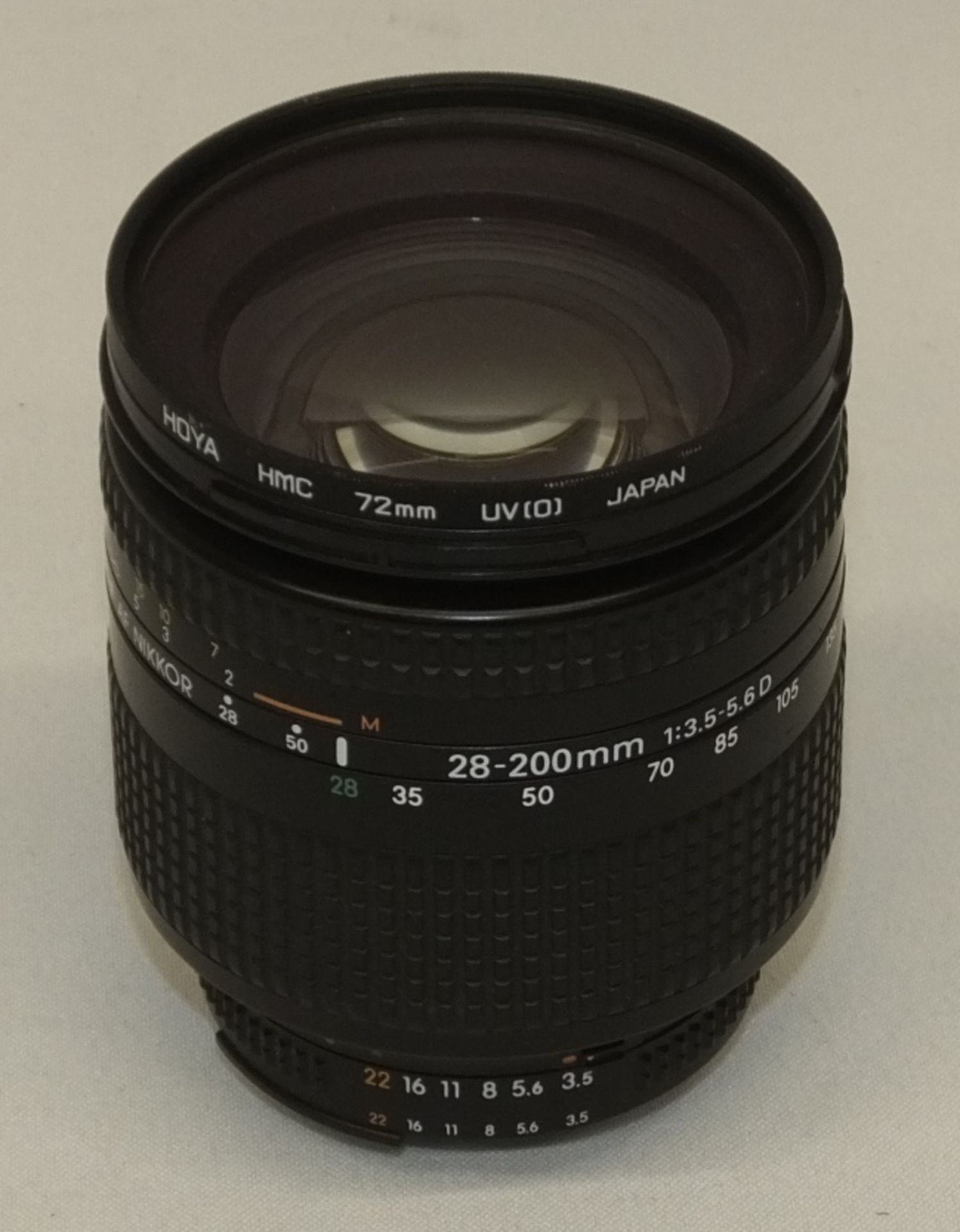 Nikon AF Nikkor 28-200mm - 1:3.5-5.6D Lens - Serial No. 427350 with HOYA HMC 72mm UV(O) Filter