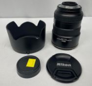 Nikon DX AF-S Nikkor 17-55mm - 1:2.8G ED Lens - Serial No. 331423 & Nikon HB-31 Lens Hood