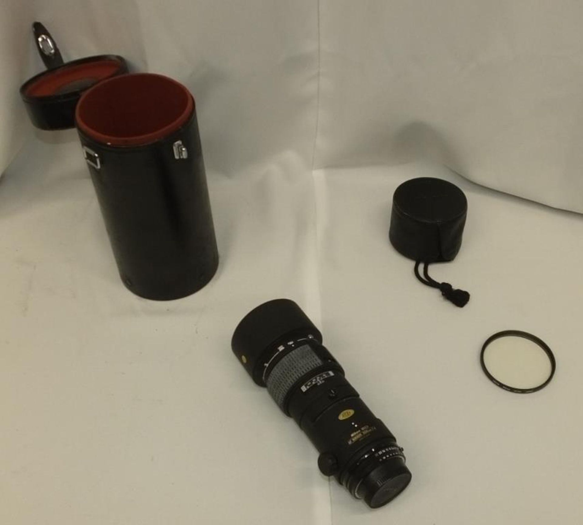 Nikon ED AF Nikkor 300mm - 1:4 Lens - Serial No. 201945 with HOYA 82mm UV(O) Filter in Nikon case