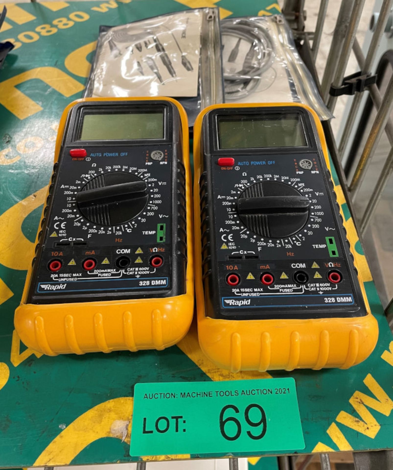 2x Rapid 328 DMM multimeters