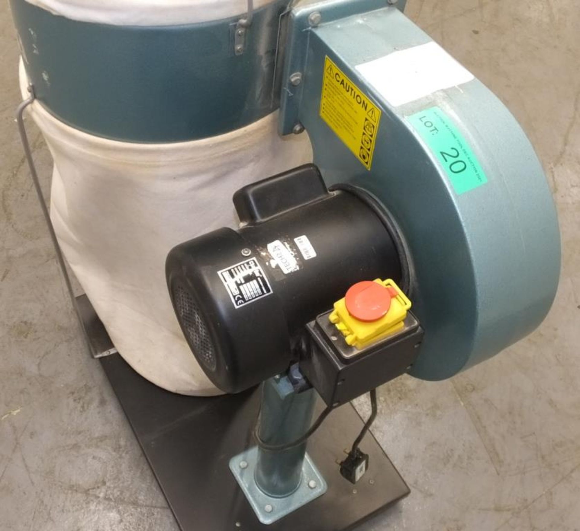 Clarke woodworker extraction system - CDE7B - 230 VAC - 50hz - 1hp - motor speed 2970 RPM - Image 3 of 6