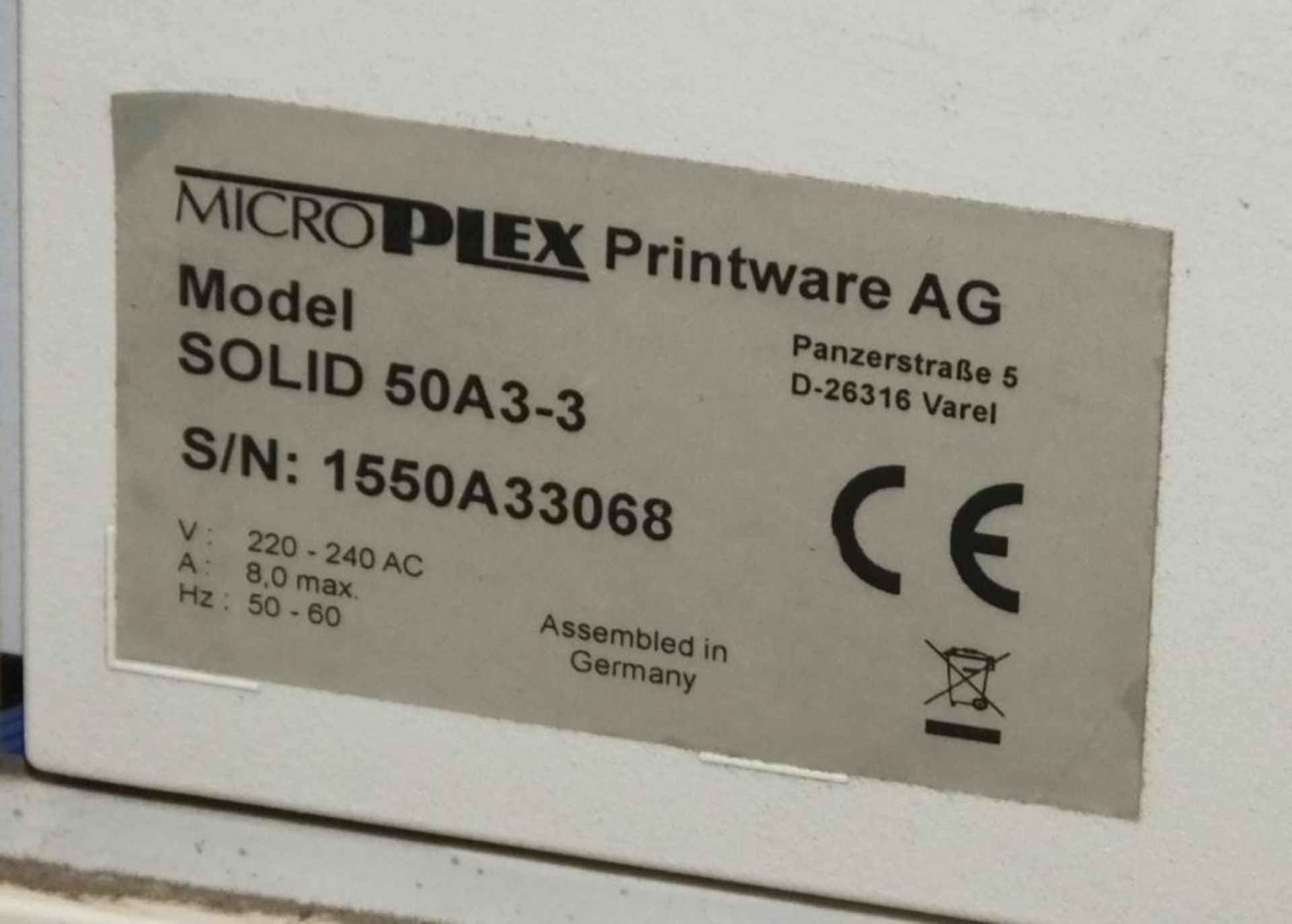 Logopak Micro Plex Photocopier Labelling Machine - Image 7 of 11