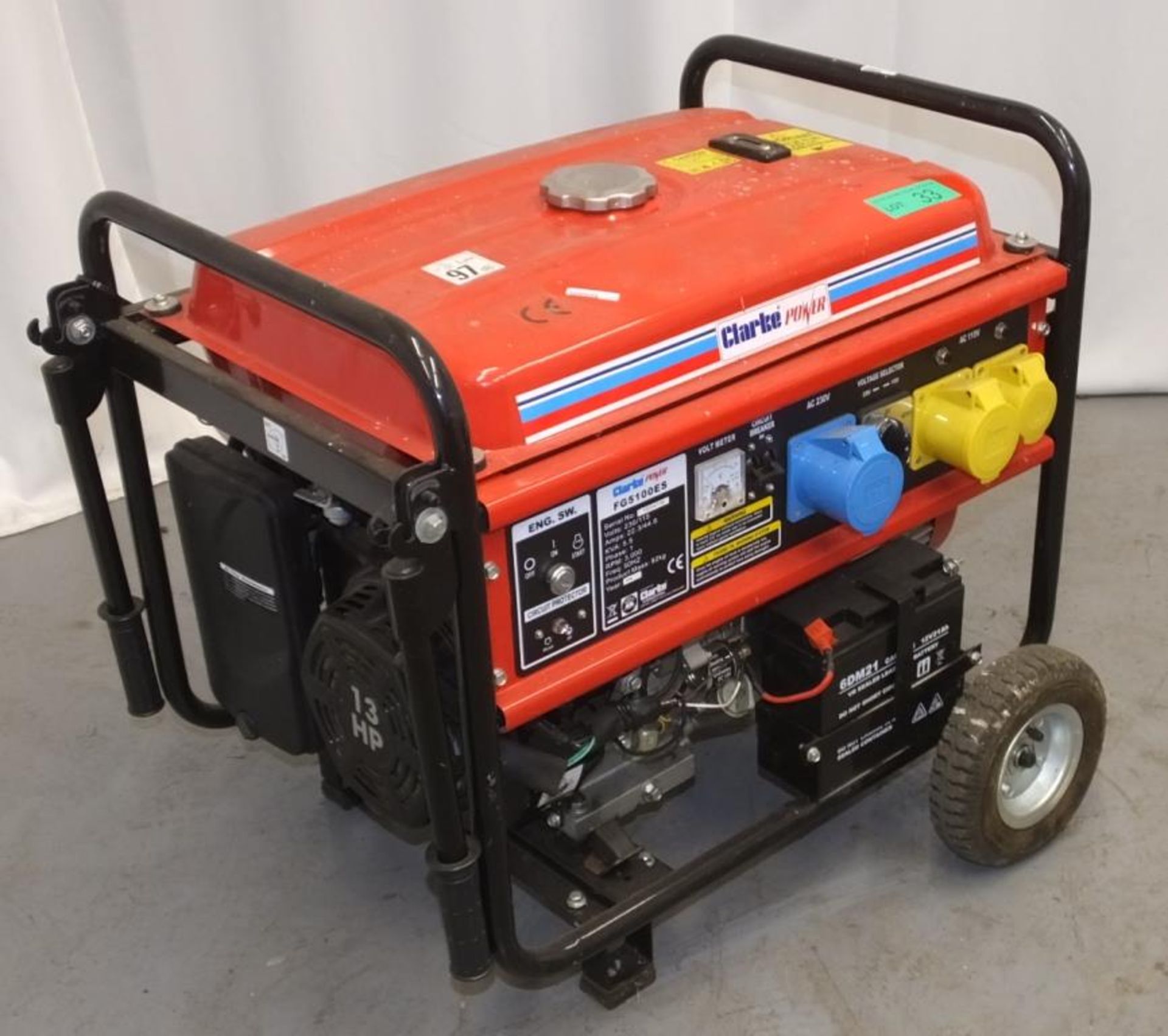 Clarke Power FG5100ES Portable Petrol Generator