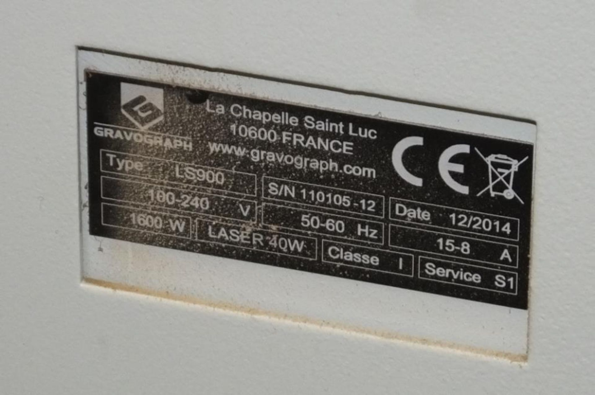 Gravograph LS900 Laser Engraving Machine - 240v - 50-60Hz - Image 4 of 20