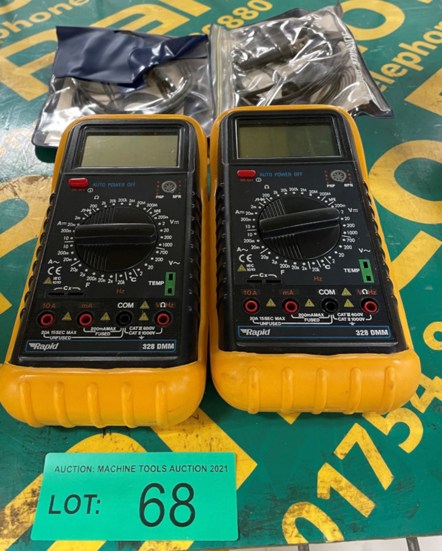 2x Rapid 328 DMM multimeters