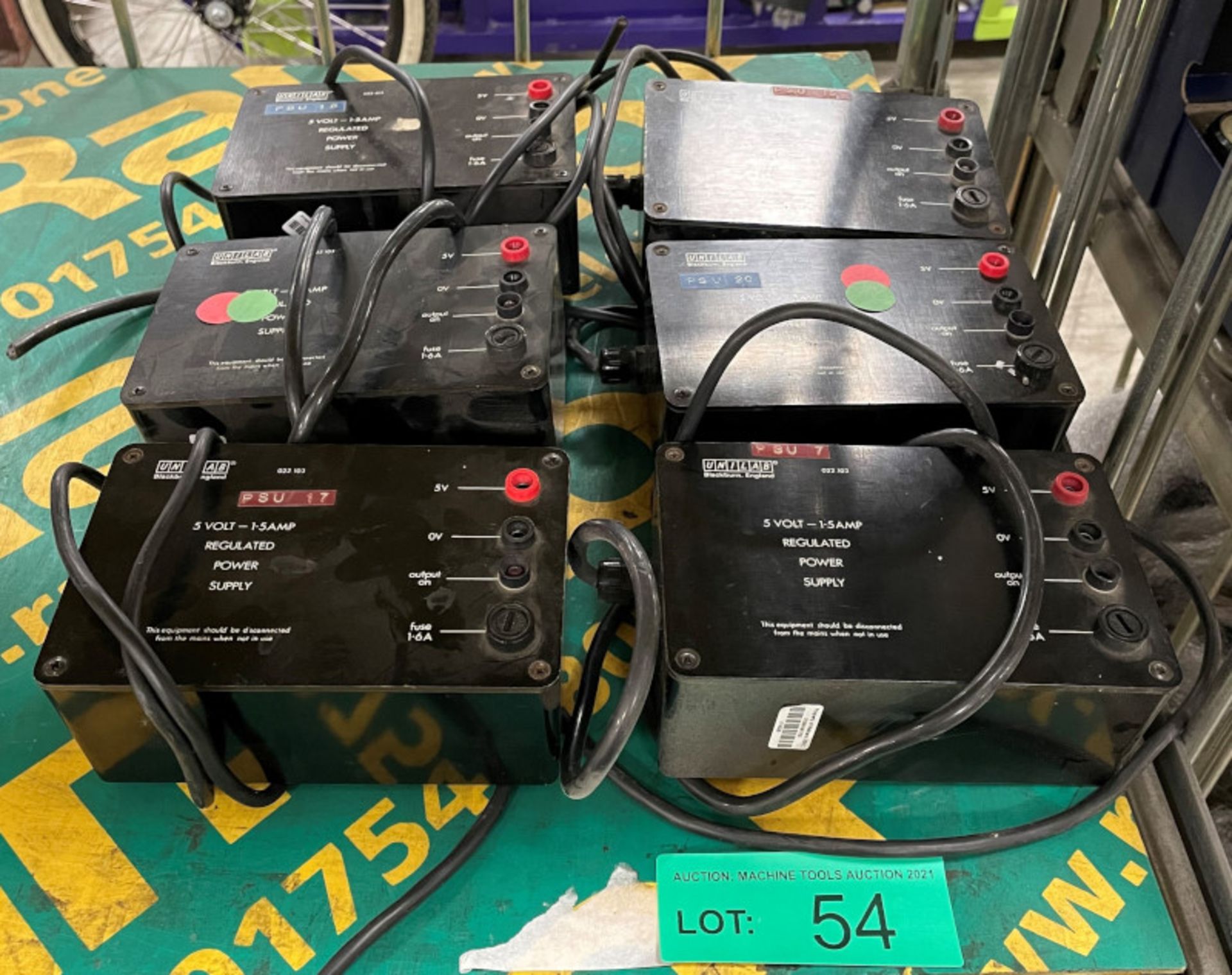 6x Unilab 5V 1.5amp regulated power supplies