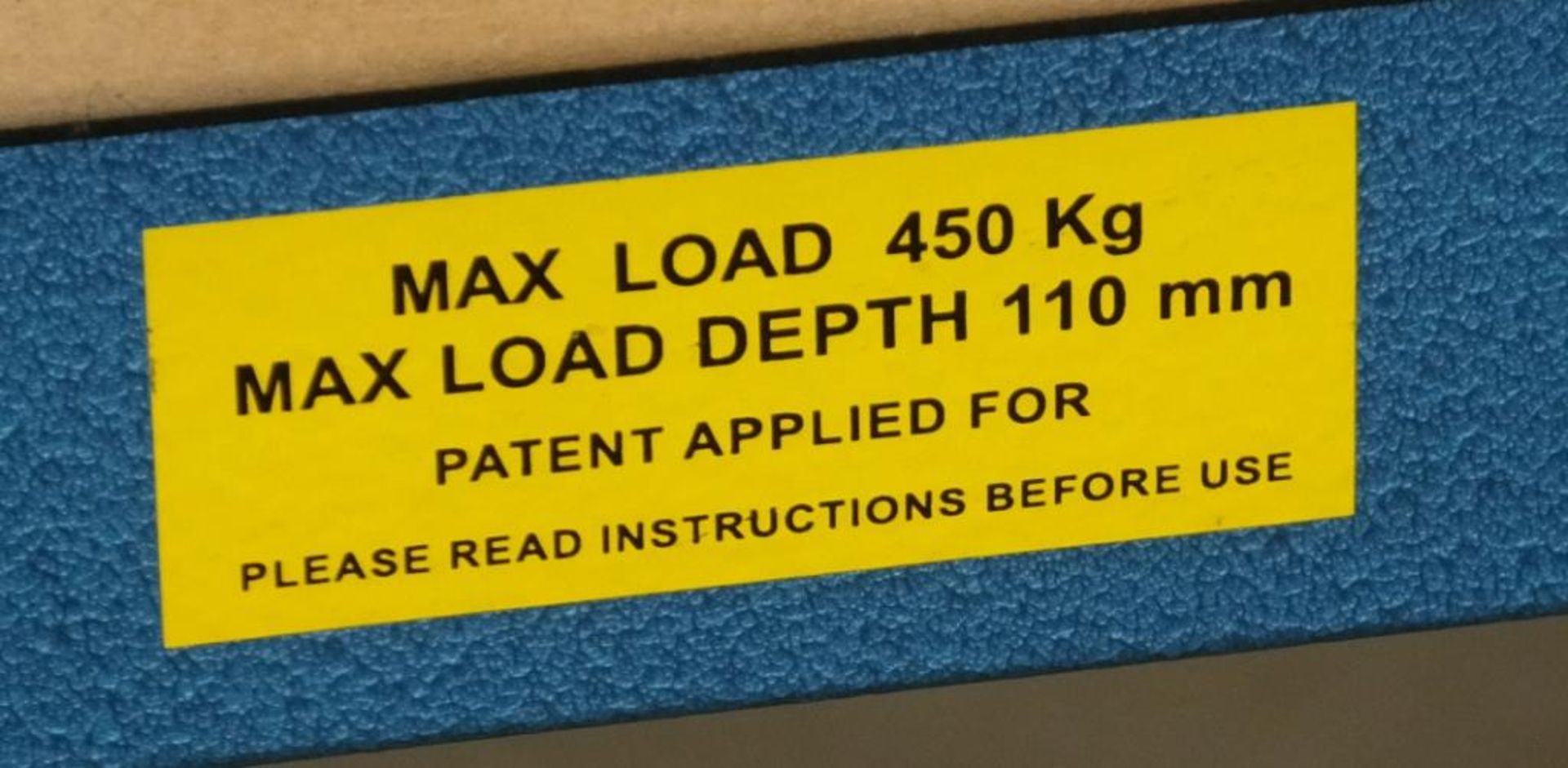 Panelmate PB Hydraulic Lifting Table - max load 450kg - max load depth 110mm - Image 6 of 7