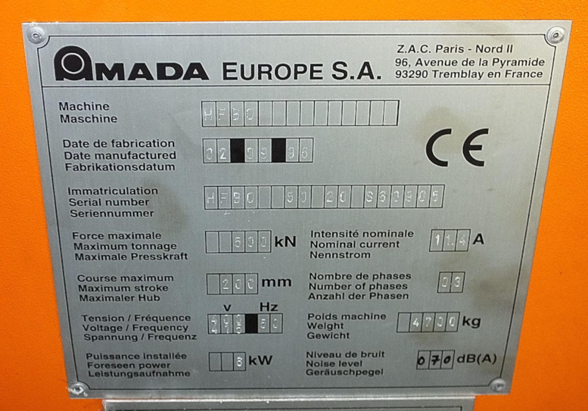 Amada Promecam Pressbrake HFB 50-20 - serial 560905 - 500kN - Image 30 of 61