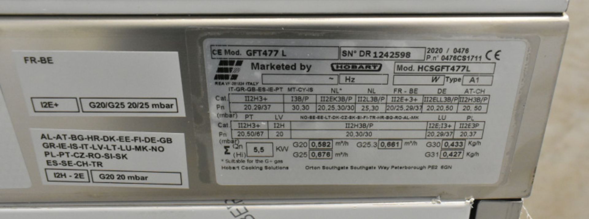 Hobart Single Gas Griddle Top - Model HCSGFT477L - Image 6 of 6