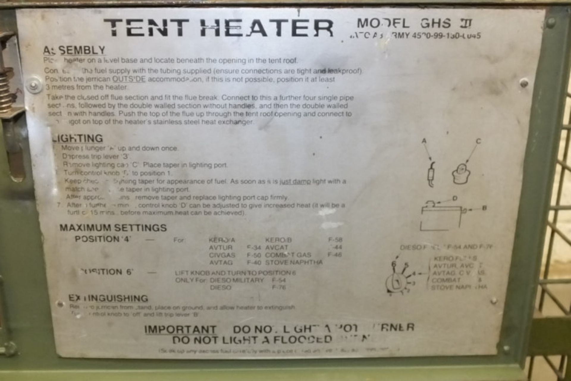 HotBox Heaters Tent Heater GHS III - NSN 4520-99-130-6045 Output - 5-15kW, Ex-MOD specific - Image 9 of 11