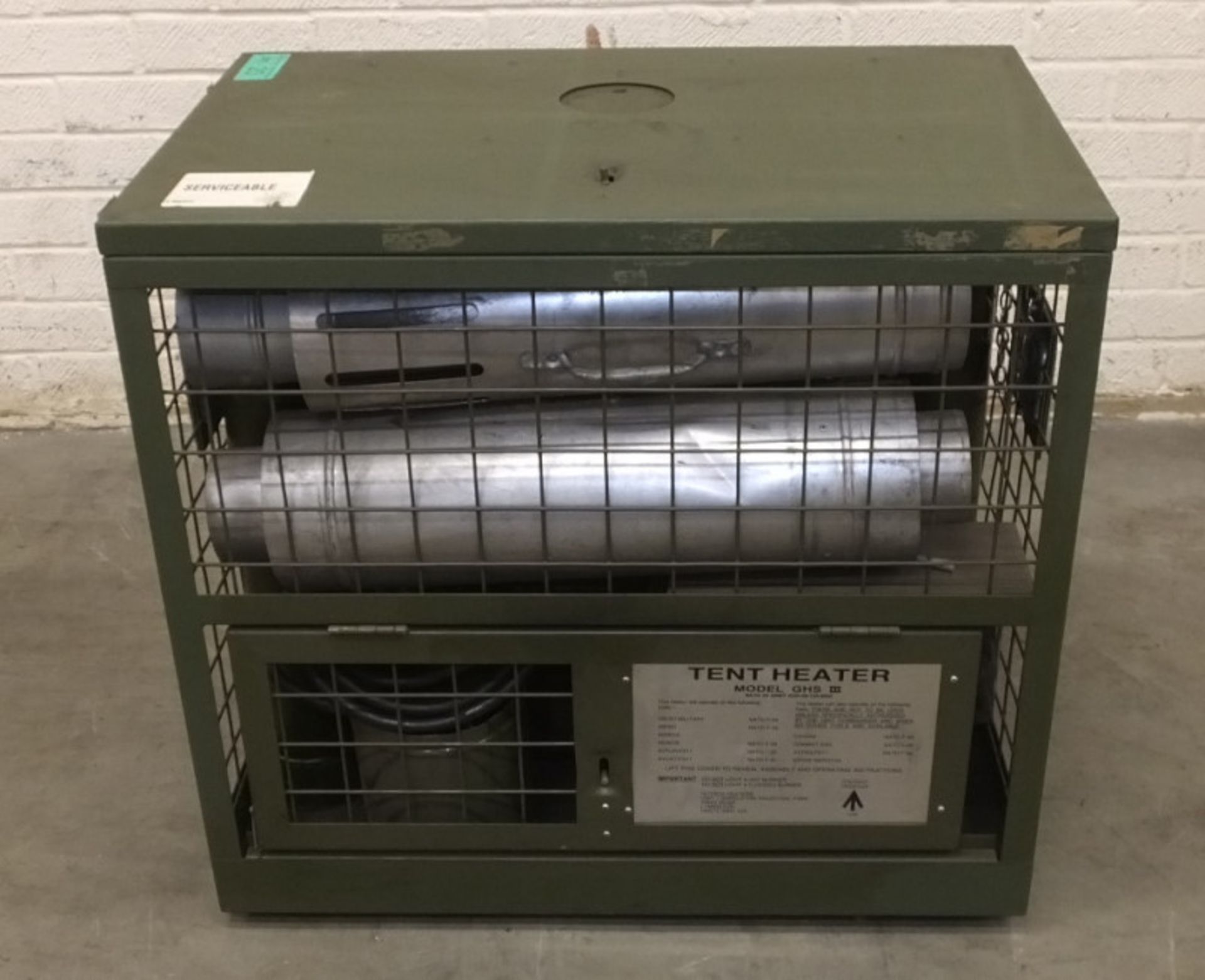 HotBox Heaters Tent Heater GHS III - NSN 4520-99-130-6045 Output - 5-15kW, Ex-MOD specific - Image 9 of 11
