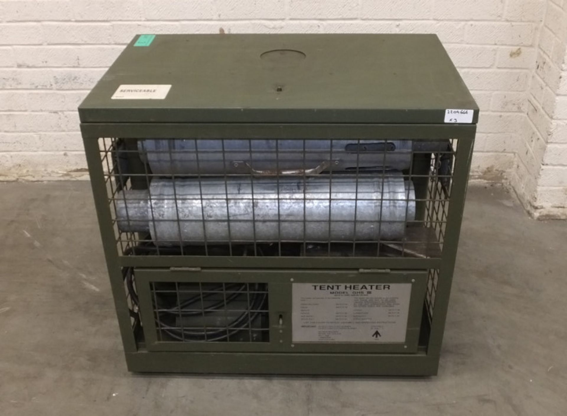 HotBox Heaters Tent Heater GHS III - NSN 4520-99-130-6045 Output - 5-15kW, Ex-MOD specific - Image 11 of 13