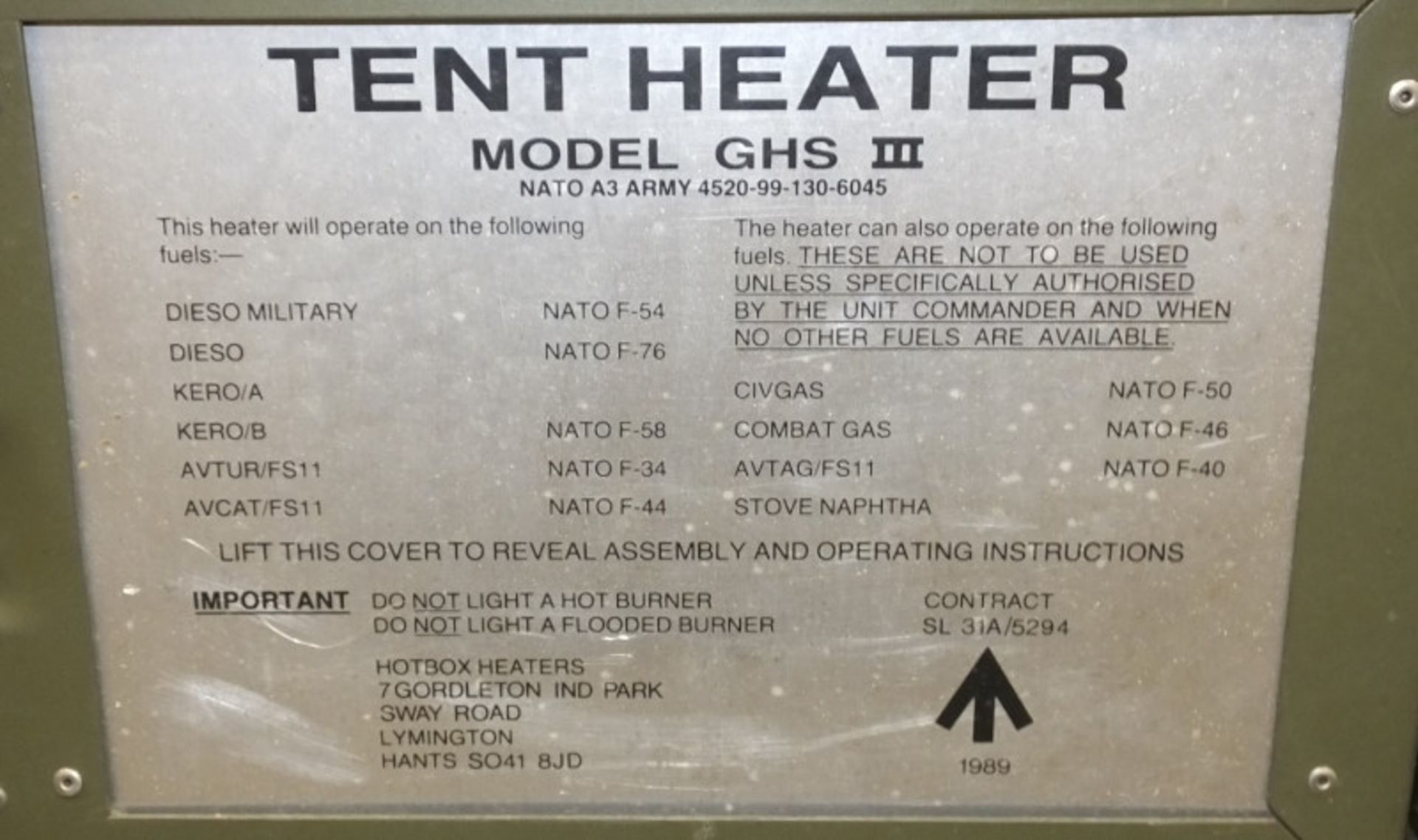 HotBox Heaters Tent Heater GHS III - NSN 4520-99-130-6045 Output - 5-15kW, Ex-MOD specific - Image 8 of 11