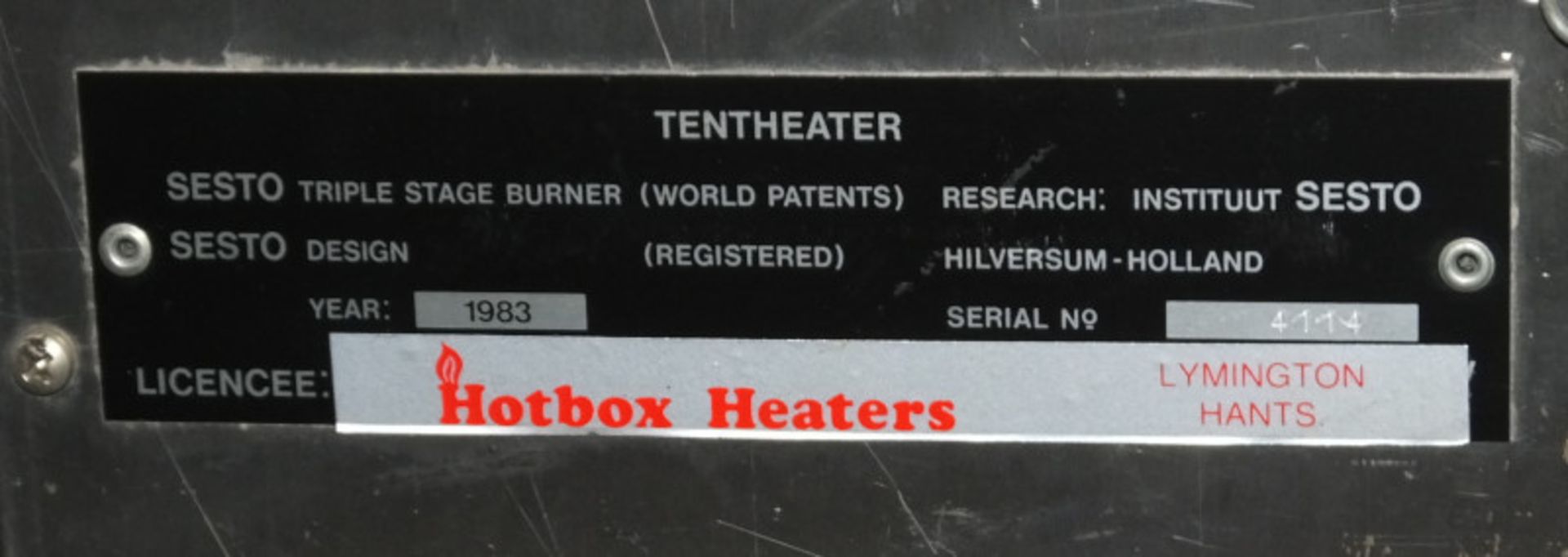 HotBox Heaters Tent Heater GHS III - NSN 4520-99-130-6045 Output - 5-15kW, Ex-MOD specific - Image 8 of 12