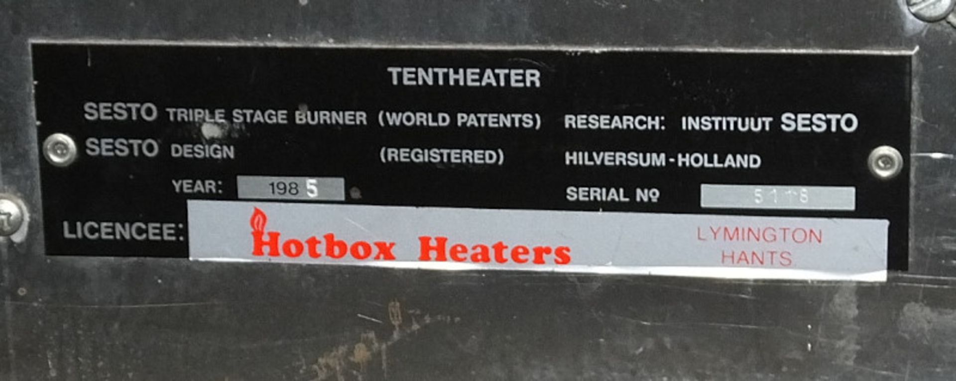 HotBox Heaters Tent Heater GHS III - NSN 4520-99-130-6045 Output - 5-15kW, Ex-MOD specific - Image 7 of 10