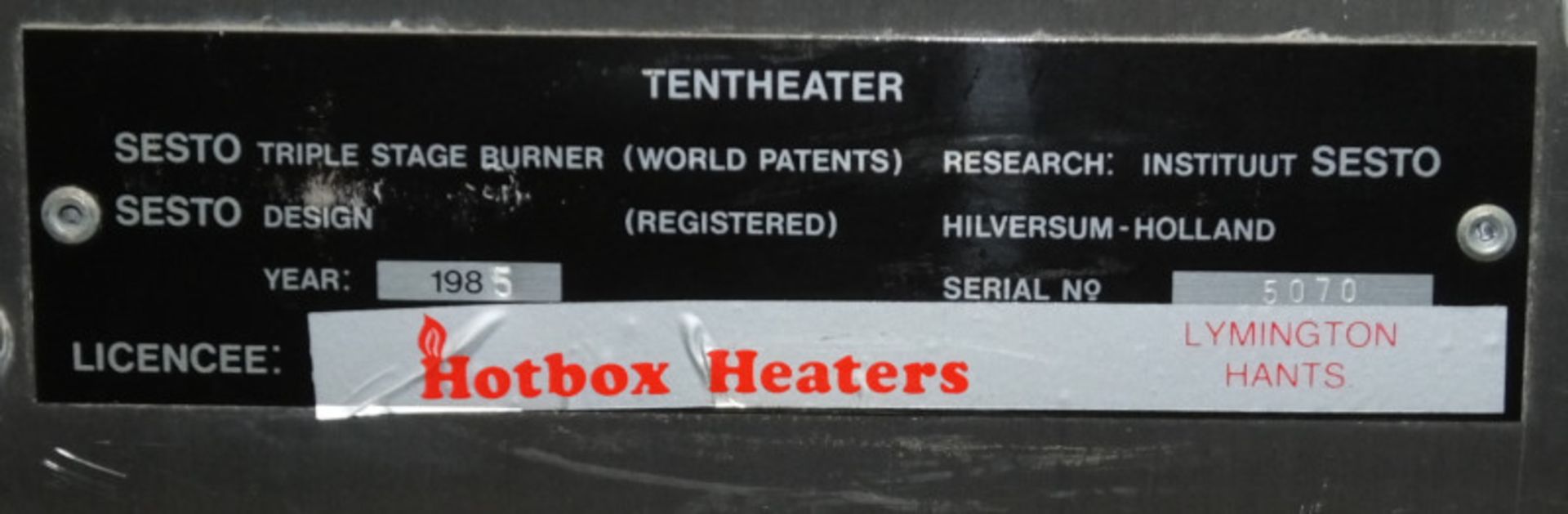 HotBox Heaters Tent Heater GHS III - NSN 4520-99-130-6045 Output - 5-15kW, Ex-MOD specific - Image 8 of 12