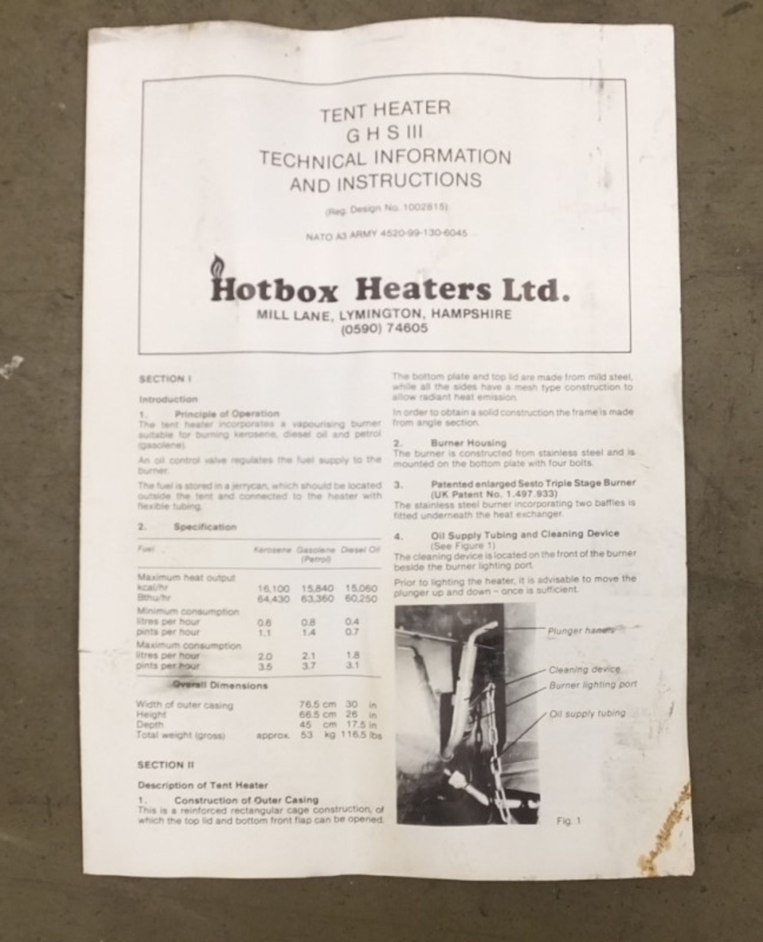 HotBox Heaters Tent Heater GHS III - NSN 4520-99-130-6045 Output - 5-15kW, Ex-MOD specific - Image 6 of 13