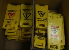 50 x Yellow Wet Floor Signs