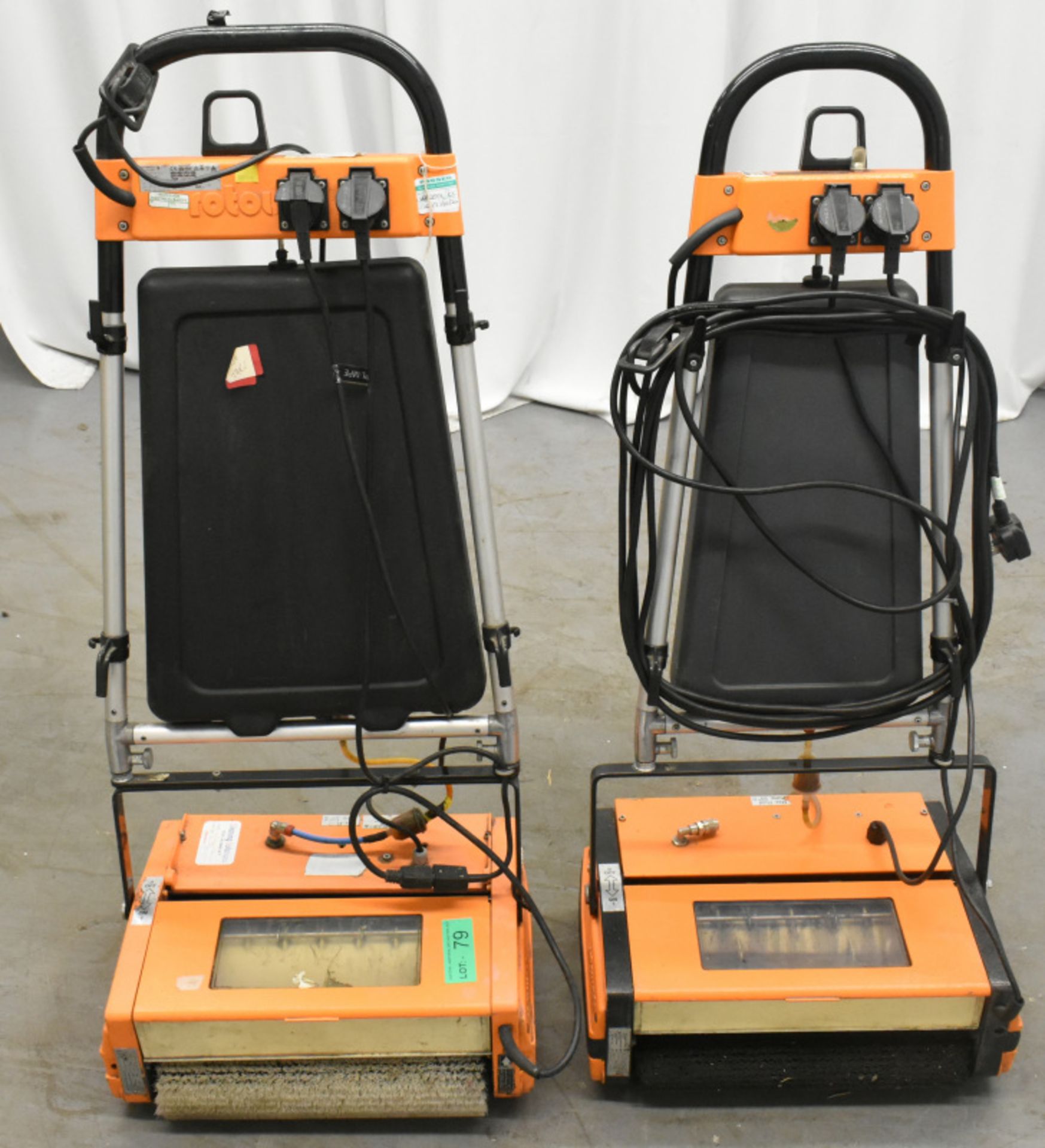 2 x Rotowash Floor and Carpet Scrubber Dryers, types- 4BESC and R4B STIE, both power up - Image 2 of 5