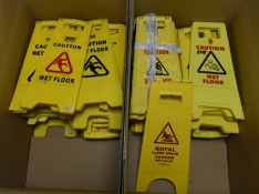 50 x Yellow Wet Floor Signs