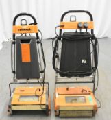 2 x Rotowash Floor and Carpet Scrubber Dryers, types- 4BKESC and 4B, both power up