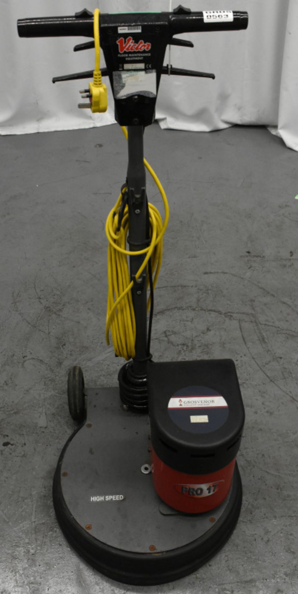 Victor Pro 17 Floor Buffer, powers up