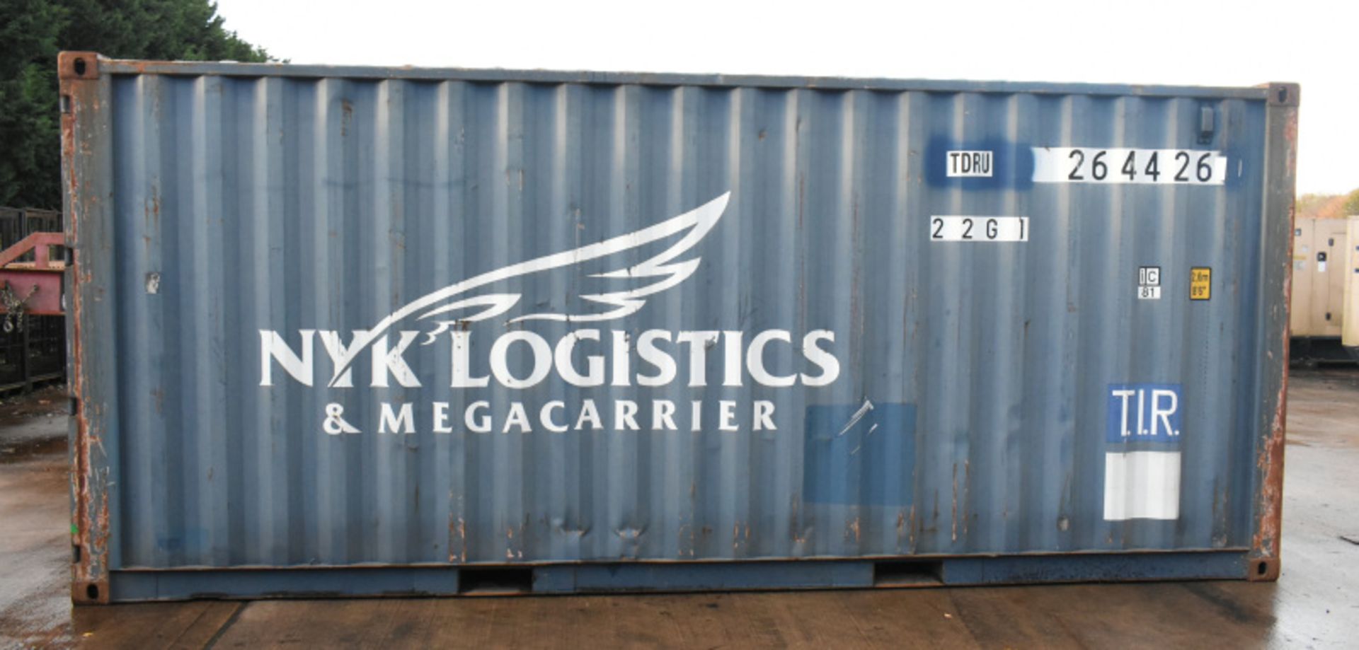 20ft ISO container - L 6.5M x W 2.44M x H 2.6M